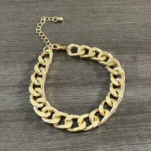 Gold Chain Link Bracelet